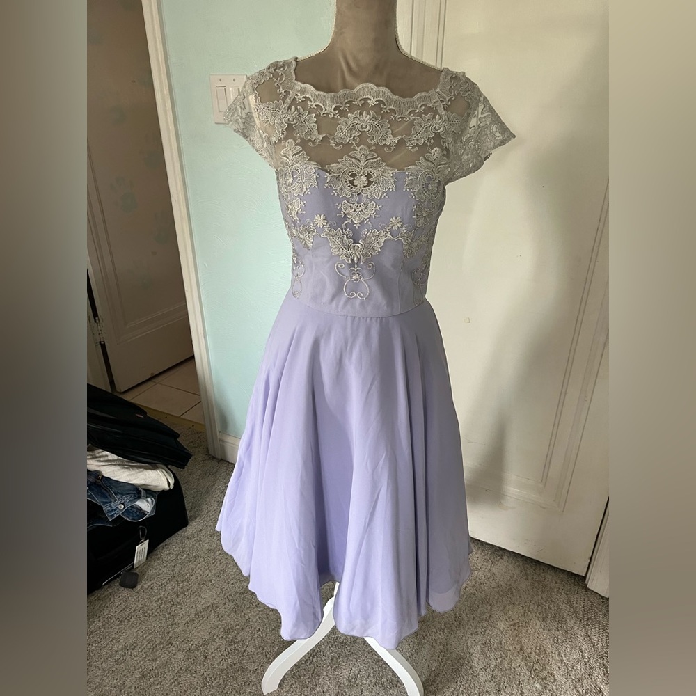 Lilac Chi Chi London midi dress